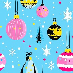 Vintage Cartoon Style Seamless Pattern Design