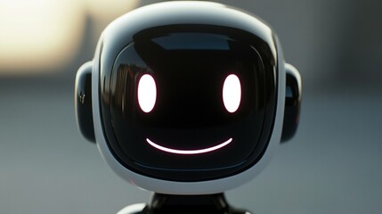 A white eyes of robot UHD wallpaper