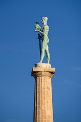 Victor monument, symbol of Belgrade, commemorating victory in the First World War at Belgrade fortress (Kalemegdan) in Belgrade, Serbia
