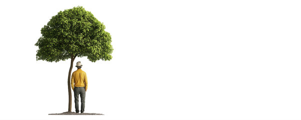 Environmentalist , 3D illustration on transparent background