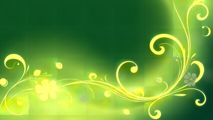 Stunning Abstract Background Featuring Floral Swirls: Perfect for Digital Art