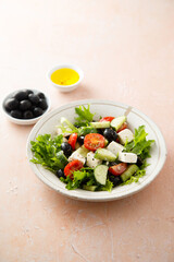 Traditional Greek salad with Feta cheese