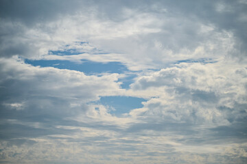 blue sky with clouds