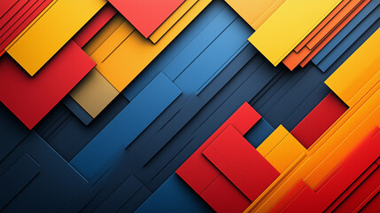 Fototapeta premium Dynamic abstract background, multicolor stripes and lines 