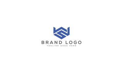 letter WS logo design vector template design for brand.