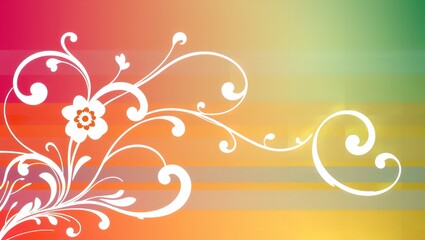 Stunning Abstract Background Featuring Floral Swirls: Perfect for Digital Art