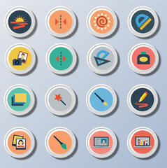 Big set icons: business, shopping, device, technology, medical, ecology, food & drink and many more for any cases of life using – vector