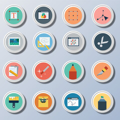 Big set icons: business, shopping, device, technology, medical, ecology, food & drink and many more for any cases of life using – vector