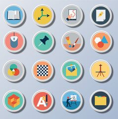 Big set icons: business, shopping, device, technology, medical, ecology, food & drink and many more for any cases of life using – vector