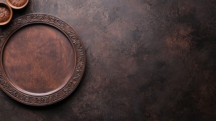 Vibrant Dussehra Ornate Border Frame Background with Traditional Patterns for Artistic Designs