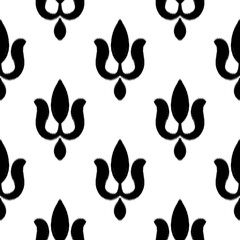 Ikat seamless pattern,