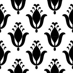 Ikat seamless pattern,