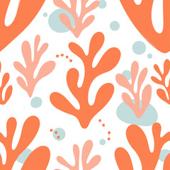 Abstract Coral Reef Pattern 

