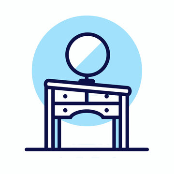 recommend clip art: Vanity with Mirror Icon  
                    