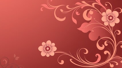 Stunning Abstract Background Featuring Floral Swirls: Perfect for Digital Art