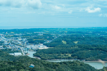賢島の展望台から見える美しい風景