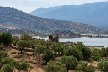 Obraz premium Lake Bafa Scenic View in Turkey