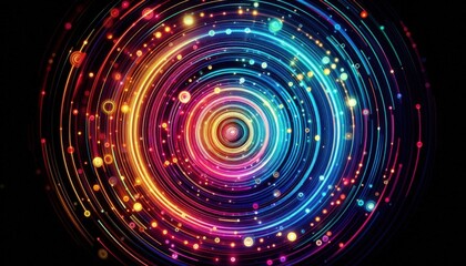 abstract circle energy real background