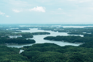 賢島の展望台から見える美しい風景