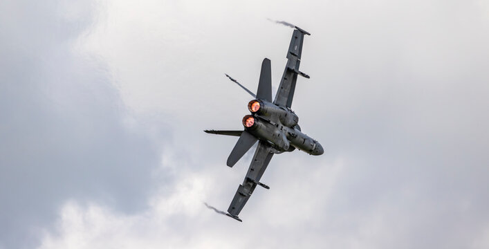 F/A-18 Hornet flypast in Austria