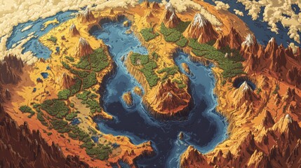 The separation of Earth's supercontinents into distinct landmasses through tectonic drift