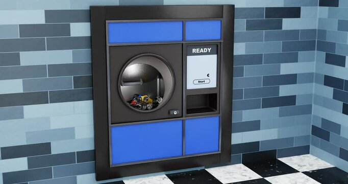 Express-Pfandautomat, Pfandautomat, Zukunft in blau