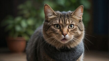 Fototapeta premium Shocked Cat Image