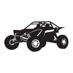 Obraz premium Off-Road Vehicle Silhouette for Adventure Theme