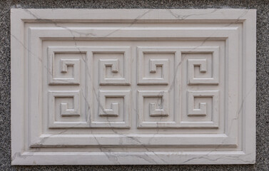 detail of the facade of a building
