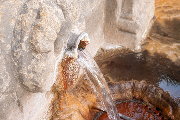 As Burgas fountain are a hot springs fountain in Ourense, Galicia. Spain