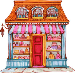 Bright Colorful House in Vector