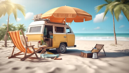 Fototapeta premium The Vintage Suitcase: A Window to the World of Travel