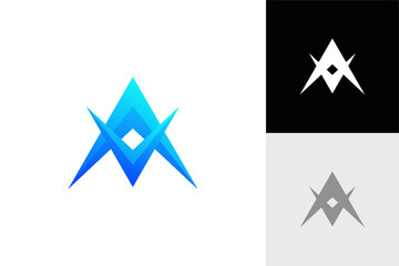 logo, letter a, triangle, modern, simple, icon, symbol