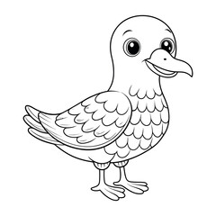 albatross coloring page for kids