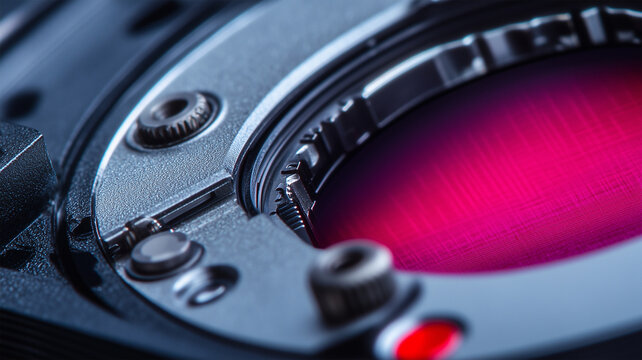 デジタルカメラのレンズマウントとセンサー