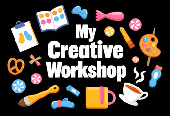 Fototapeta premium My Creative Workshop Illustration 
