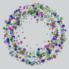 Gradient background with turquoise metaball shapes.  Liquid colors. Banner or sign design