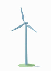 Wind Turbine Illustration  
