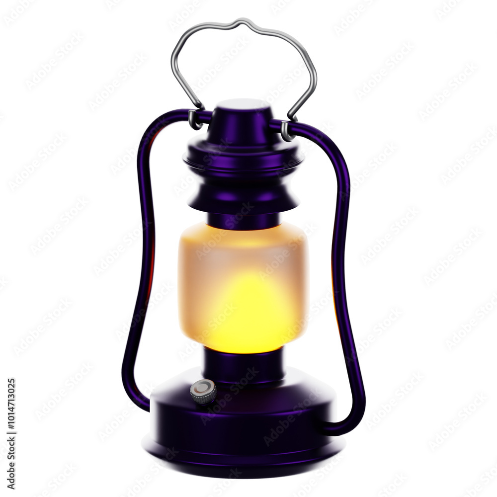 Poster 3d rendering halloween icon concept. 3d render lantern