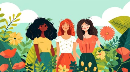 Celebrating Women: Vibrant Women's Day Illustration to Honor Empowerment and Equality"

Highlights the theme of empowerment and the celebration of women's achievements.