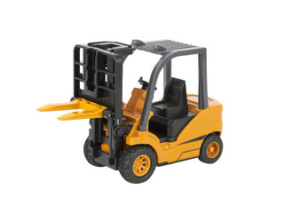 Forklift loader, stacker truck, isolate on white