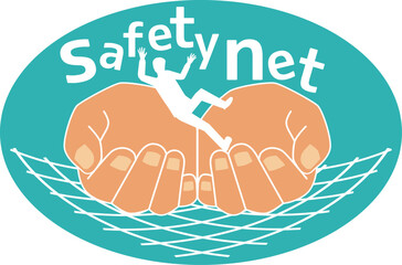 セーフティネットのイメージイラスト