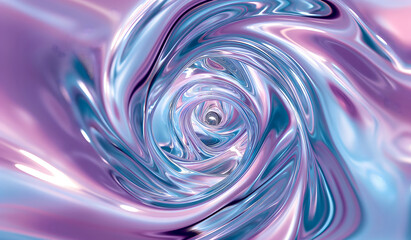 Glossy,swirling pastel abstract background featuring soft pink and blue tones with fluid, liquid-like textures, ideal as background for social media content,fashion branding,creative design projects