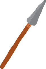 Prehistoric spear illustration