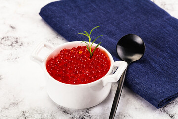 Luxury red caviar salmon fish