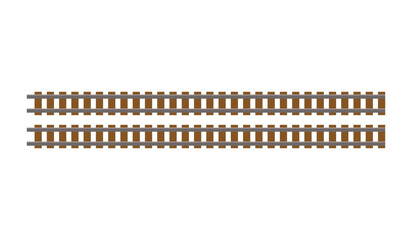 Obraz premium Railway icon. Railway track transport and travel theme. Isolated design. Railway crossing symbol illustration element design