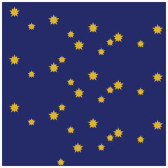 seamless pattern with the image of the flag of the European Union. Bright starry night sky illustration element design. Quiet and comfortable night sky background.