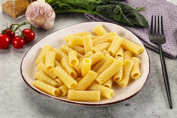 Italian cuisine - cooked pasta tortiglioni