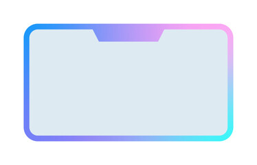 Futuristic element vector illustration. Colorful lower third video overlay.