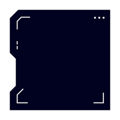 Futuristic element vector illustration. Colorful lower third video overlay.